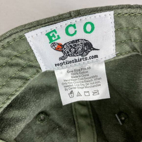 Green Embroidered Eagle Adjustable ECO Hat Cap New - Picture 11 of 11